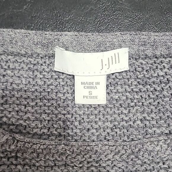 J. Jill Women's Grey knit long sleeve sweater size SP Petite mature tunic - Picture 5 of 10